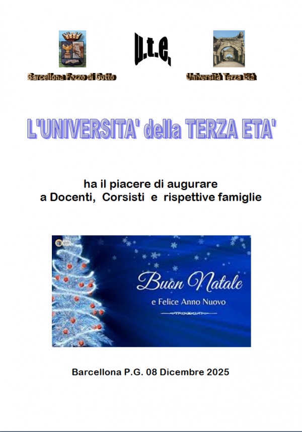 Auguri Buon Natale e Buon anno 2026