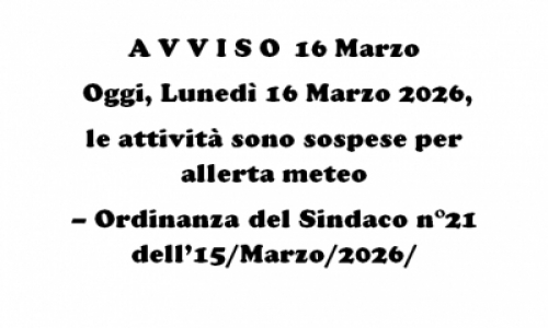Avviso Meteo Marzo