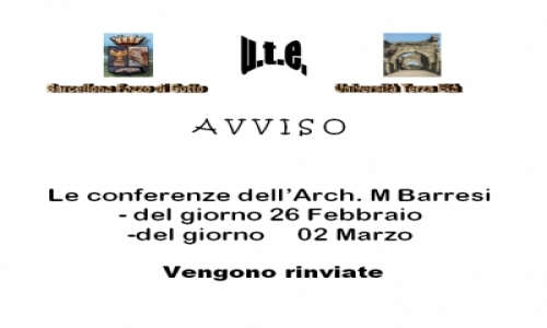 AVVISO RINVIO
